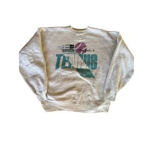 Vintage ‘91 Donnay Tennis New York Heather Gray XL Crewneck Sweatshirt